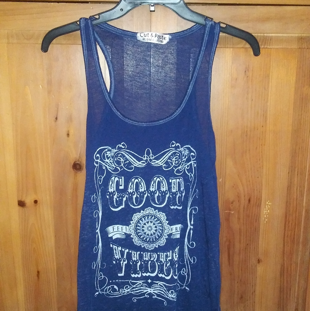 👛SALE!! 3 FOR $20👛💙GOOD VIBES Tank💙